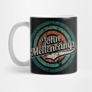 John Mellencamp // Retro Circle Crack Vintage Mug